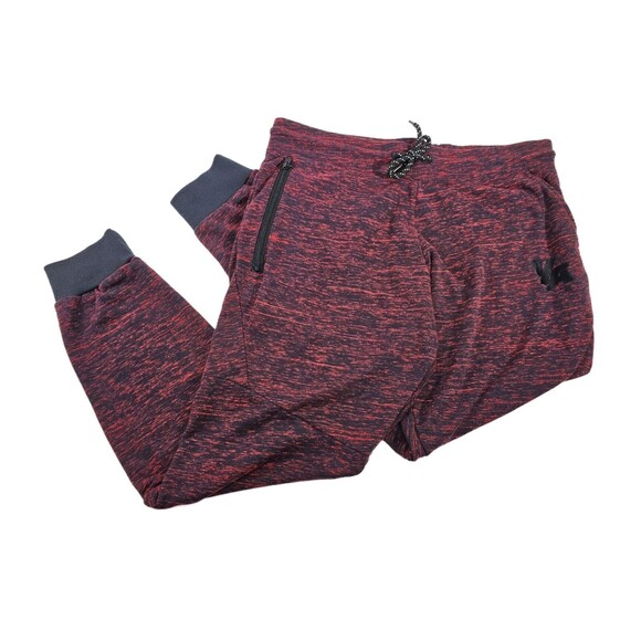 CCN Men's XL YoungLA Stretch Waist Jogger Sweatpants Lounge Pants in Heather Red - Picture 1 of 7